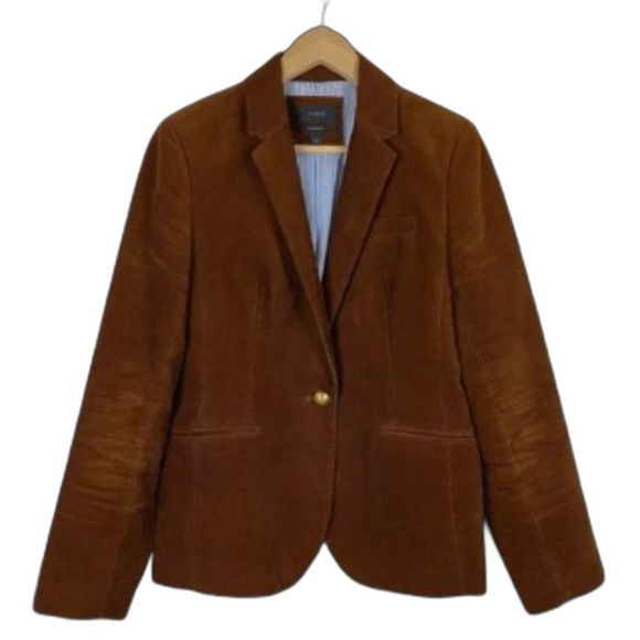 J crew campbell brown corduroy blazer size 10 NWOT - Picture 1 of 7